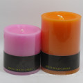 Paraffin Wax Materials and Multi-Colored Color Pillar Candle